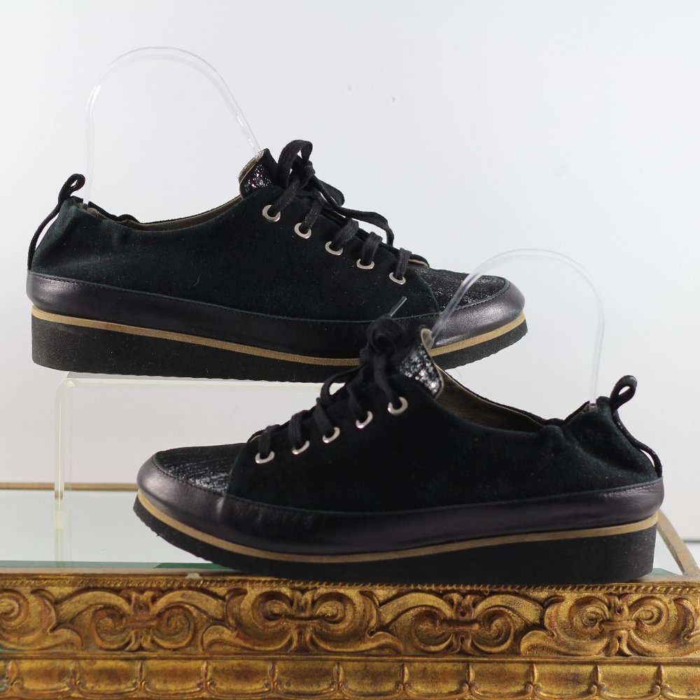 Ron White 'Nova' Sneaker. Black Leather  Bi-colour. Beautiful!